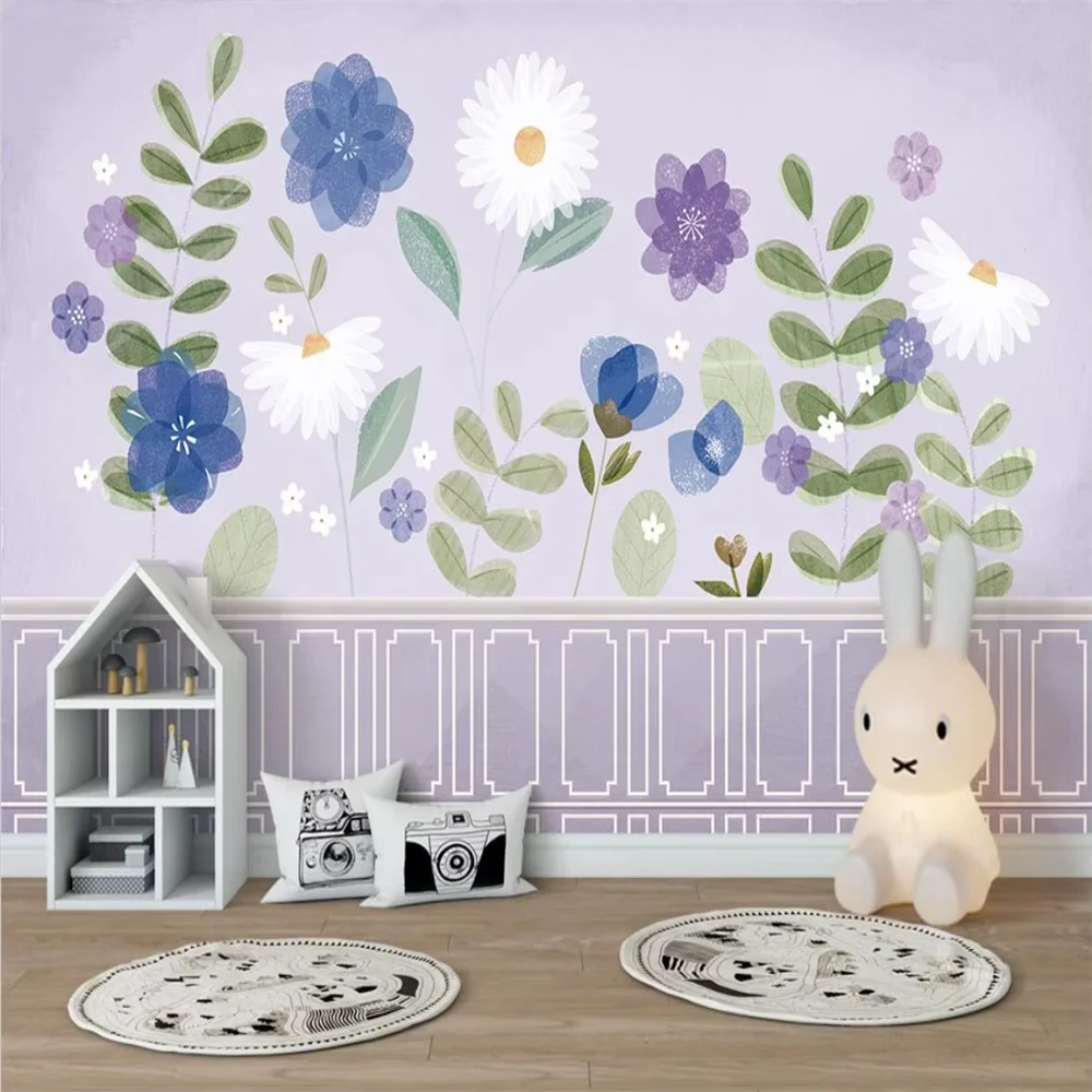 

Custom purple flower Photo Wallpaper Modern Living Room Bedroom Dining Room TV Background 3D Wall papers Home Decor decoration