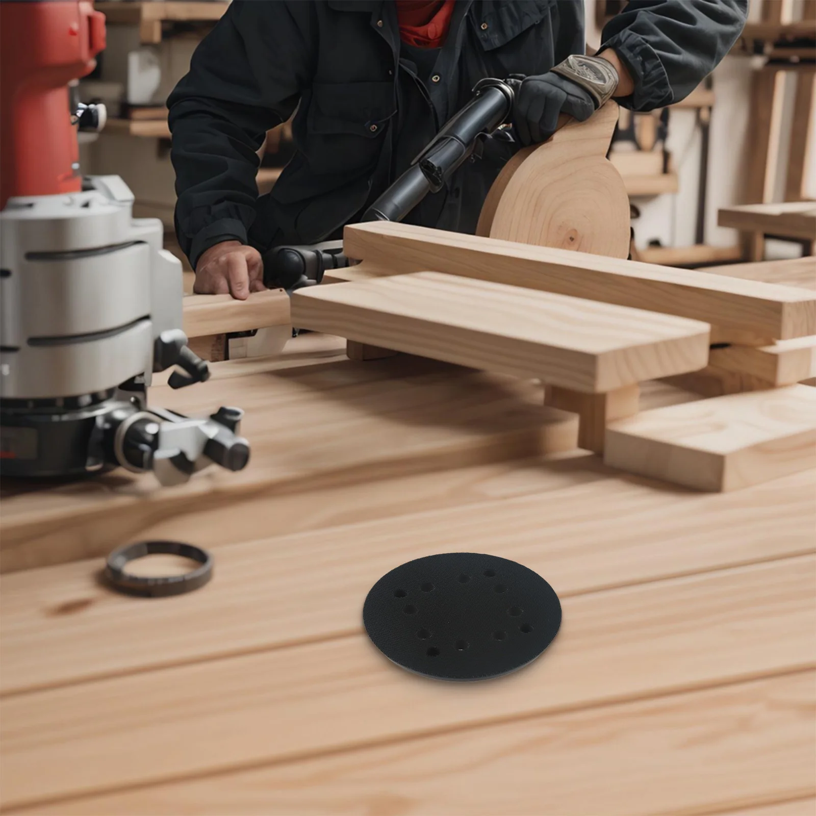For Sanding For Polishing 8 Holes Sanding Pad 125mm Sanding Pad Dust Collection Holes High-density Hook For Eccentric Sander