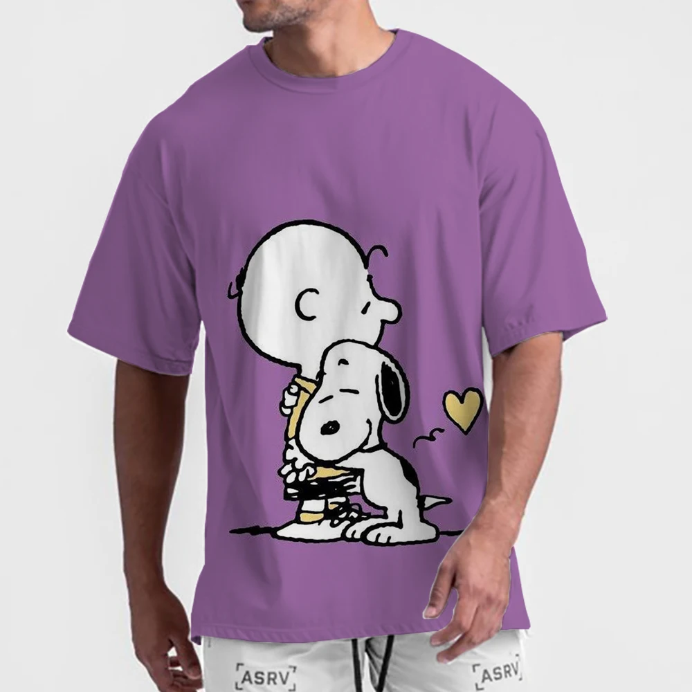 Mężczyźni Kobiety Peanuts Snoopy Flying Ace T Shirt 3D Odzież Nowość Koszulki z krótkim rękawem Crew Neck Graficzna koszulka dziecięca ﻿