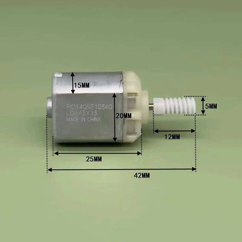 

Mabuchi FC-140SE-10340 DC 12V 8200RPM Reverse Shaft 20mm Electric Motor for Car Lock Actuator And Rearview Mirror Repair