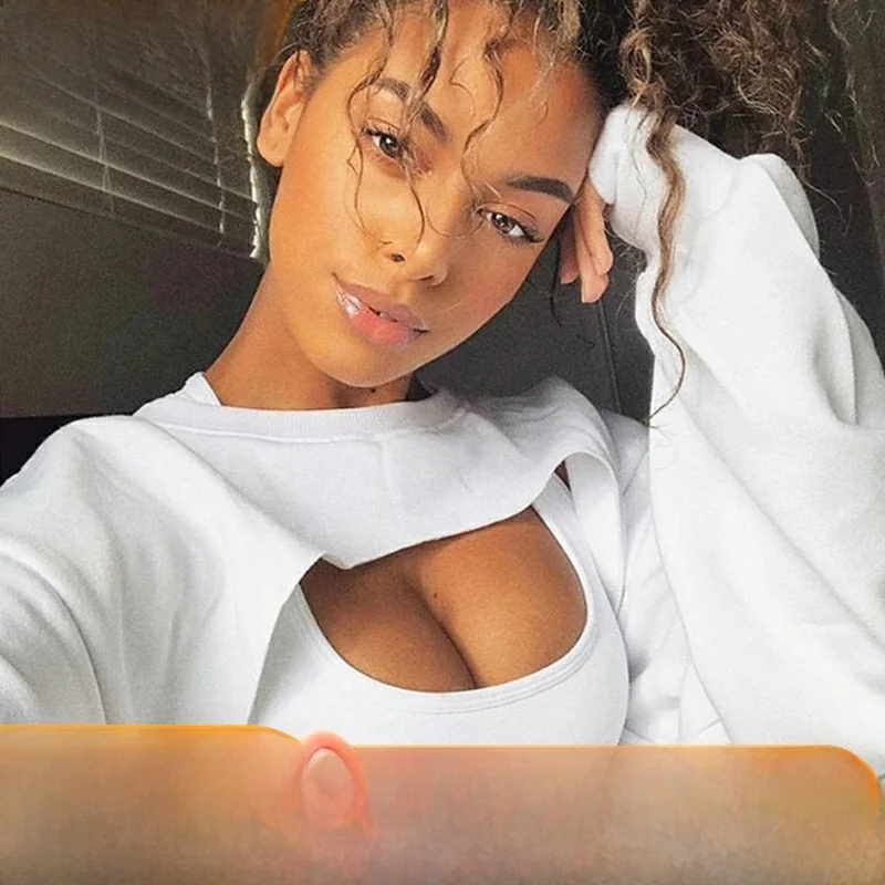 

Сексуальный укороченный топ с вырезами, женский свитер нестандартной формы, модная футболка, женская зимняя коллекция Faion 206, полиэстер