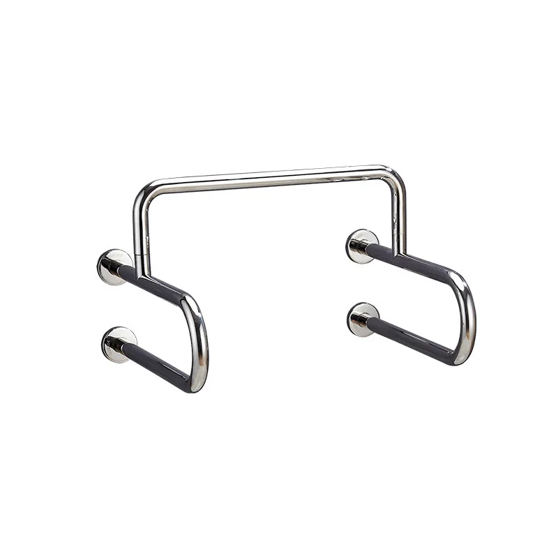 

China Factory Sales Wall Mounted 304 Stainless Steel Toilet Grab Bar U-Shape Disabled Bathroom Support Rail for Elderly