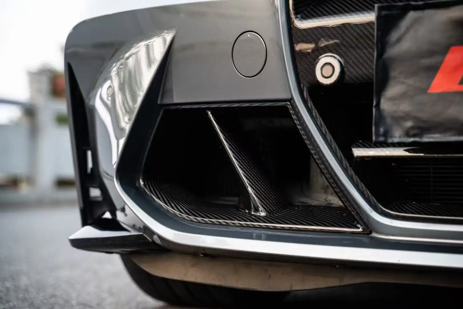 Yaochi M3 M4 G80 G82 Carbon Fiber Bumper with Exhaust Cut-Outs Bolt-On Universal Fitment New 1 Year Warranty 2