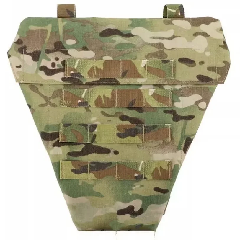 

ATFG MC Camo LAP Panel 500D Delustered Nylon Tactical Groin Protection MV Lower Abdomen Platform Pouch Molle LAP Groin Bag