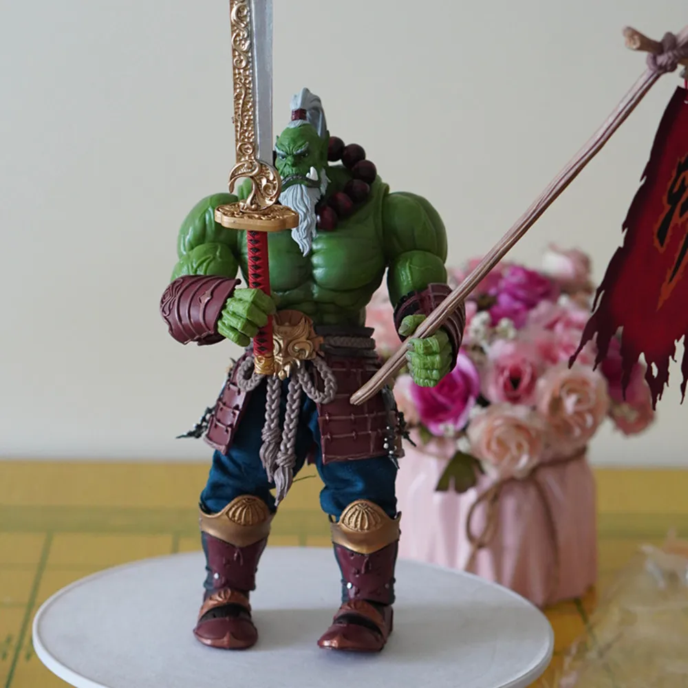 21cm World Of Warcraft Orc Figure Blade Master Figures World Of Warcraft Guardian Of The Horde Model Collection Decora Toys Gift - view 5