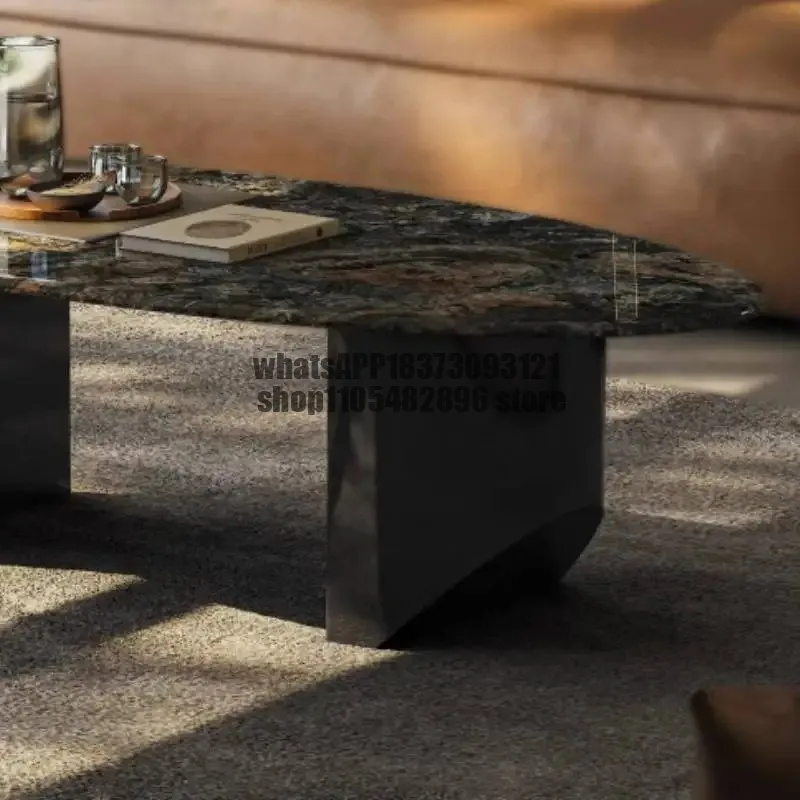 Small Irregular Coffee Table Designer Style Unique Minimalist Black Coffee Table Center Nordic Meuble Salon Furniture For Home