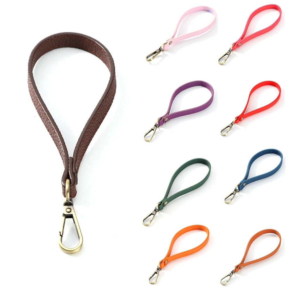 Protable Soft Leather Purse Clutch Wrist Strap Women Replacement Short Handle For Handbag Belts Bag Accessories DIY Wallet Strap