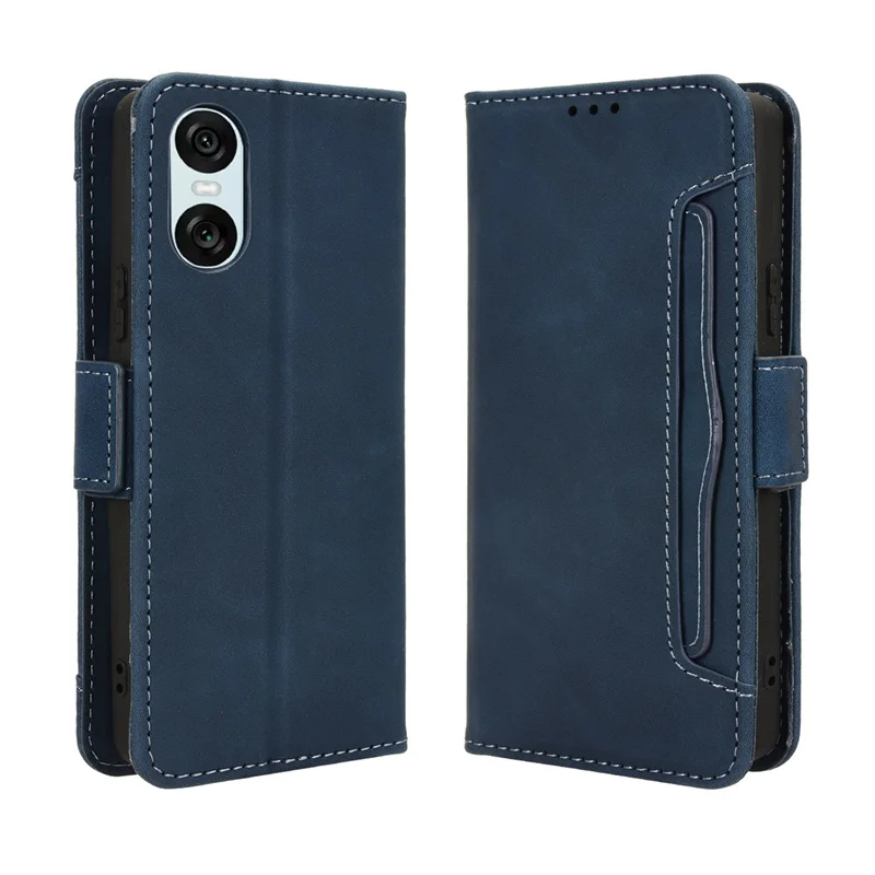 For Sony Xperia 10VI Luxury leather wallet case Multi card slot for Sony Xperia 10VI 10 VI 2024 Magnetic phone case