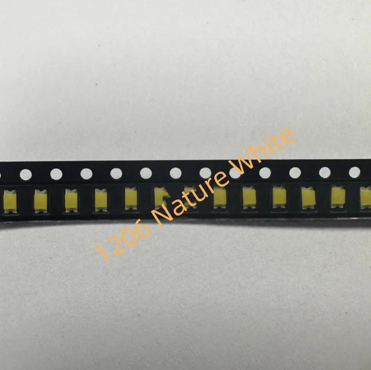 100PCS High brightness 1206 natural white 4500K-5000K color temperature 3216 neutral white SMT LED beads