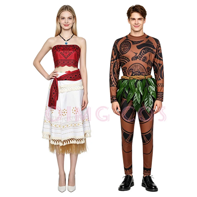 Moanaa Maui‌i Cosplay Costume Carnival Uniform Anime Halloween Party Costumes Masquerade Game - view 3