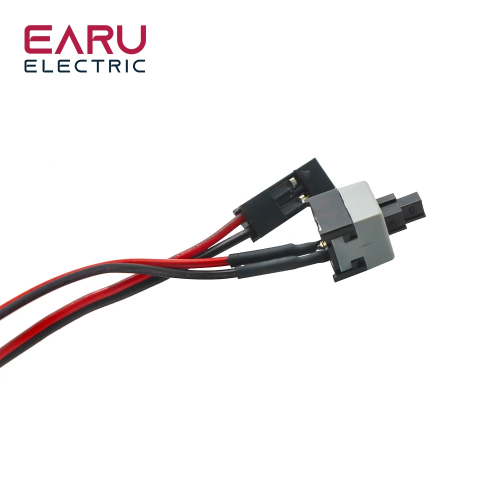 5/10pcs 50cm Long Power Button Switch Cable for PC Switches Reset Computer Power Momentary Automatically Reset Push Button SW