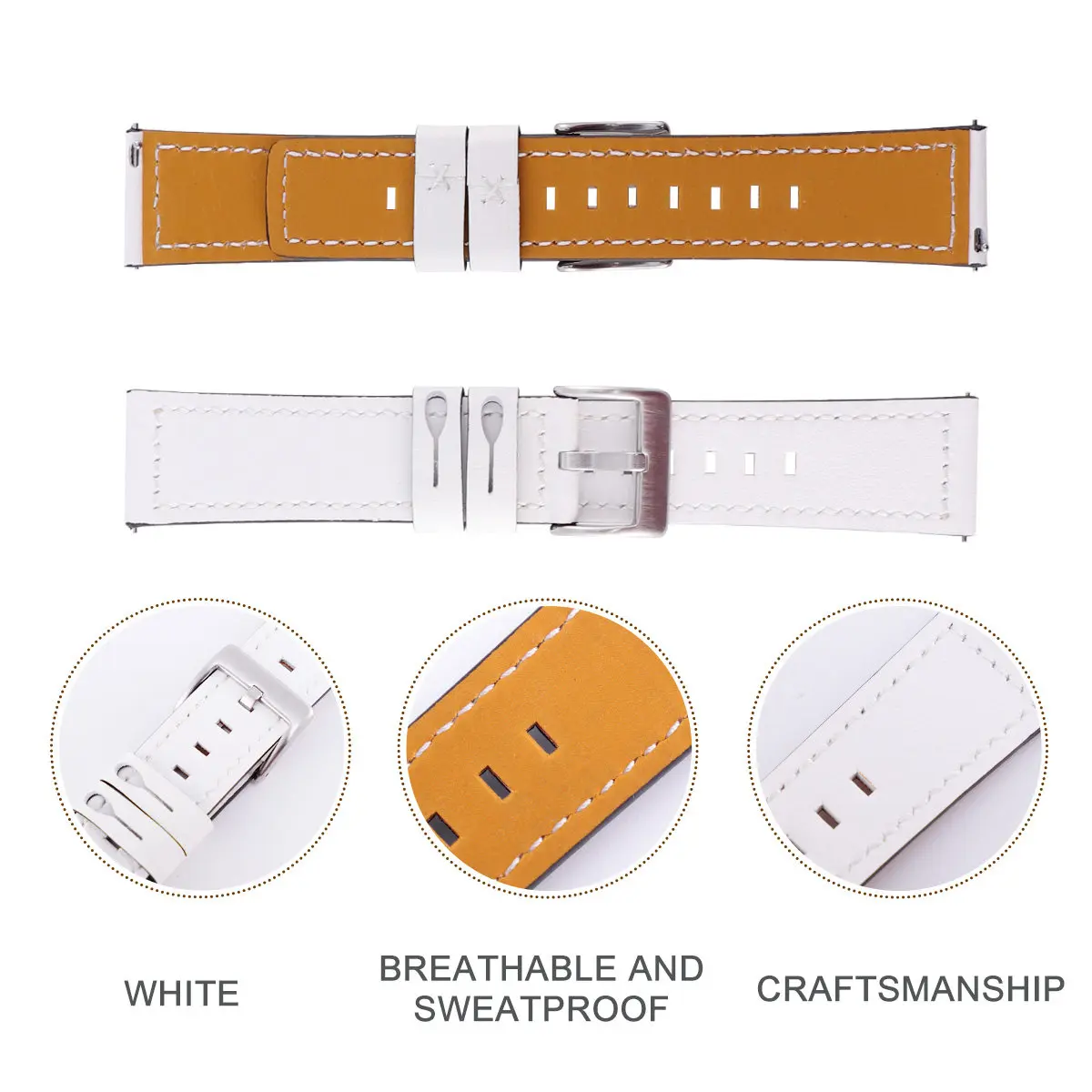 22Mm Premium Watch Band for S3 Unisex Comfortable Sweat Resistant Fashion Wristband