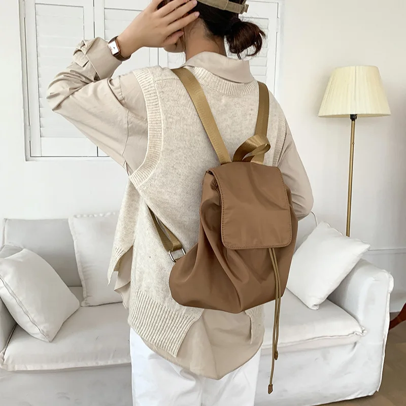 Sac à dos en nylon de grande capacité pour adultes, polyvalent, simple, léger, portable, Piedmont, automne, nouveau, 03, commune, 2023