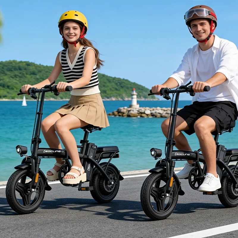 Electric Bike For Adults, Removable Lithium Battery, Brushless Motor 500W, Up To 19.9MPH Speed, Folding E-Bike for Adults, Lightweight and Suitable for Urban Commuting, Electric Bicycles The Best Choice for A Gift image 6