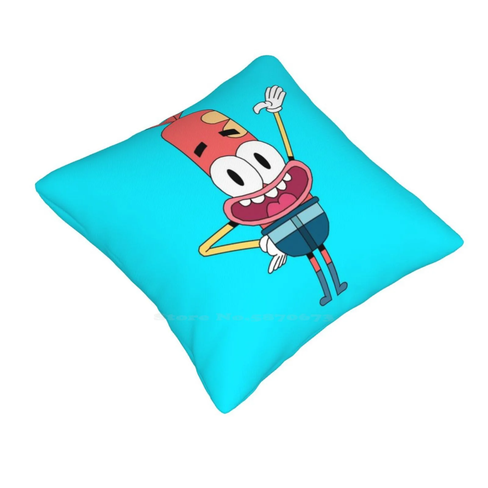 Cute Funny Happy Cartoon Character Home Sofa Car Cushion Cover Pillowcase Pinky Malinky 80s Pinky Malinky 90s Pinky Malinky Hot