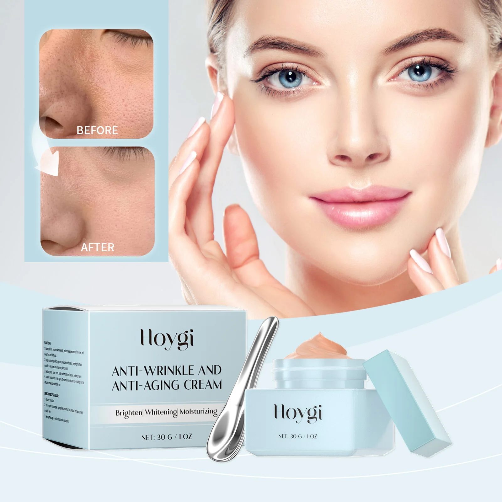 Anti-Wrinkle & Anti-Aging Cream – Brightening Moisturizer for Youthful Skin, 30g | Whitening & Hydrating Facial