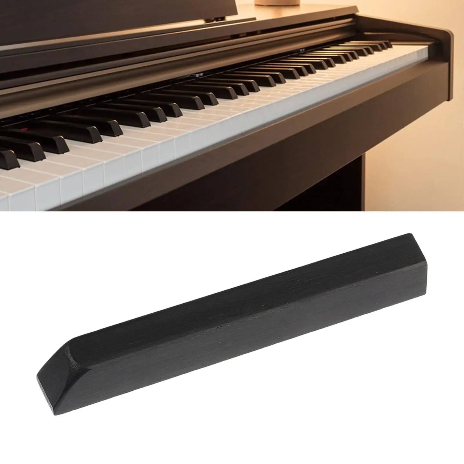 Piano Key Piano Sharp Repair Sturdy Piano Accessory, Easy to Install, Replacement Ebony Key Piano Black Key