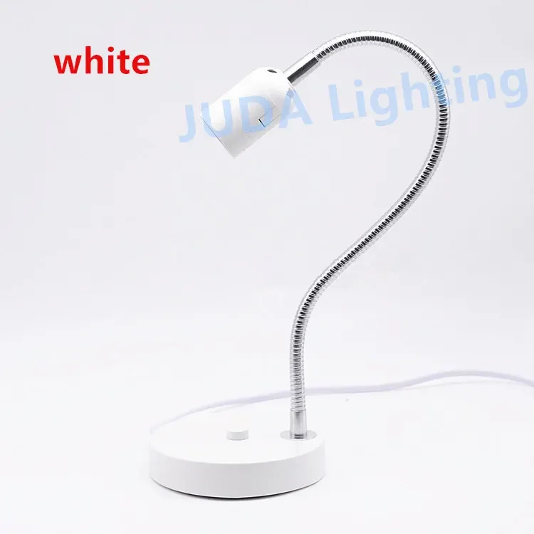 JUDA Table lamp E27 socket lamp holder with hose bottom ON / OFF switch cable wire cord set lamp bases for 100W led reading lamp