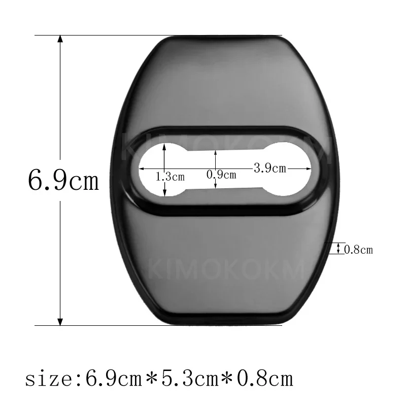4pcs/Set Car Door Lock cover Protect Buckle Cover Stickers For Nissan 350Z 370Z Z33 Fairlady For Nismo Z Auto Accessories