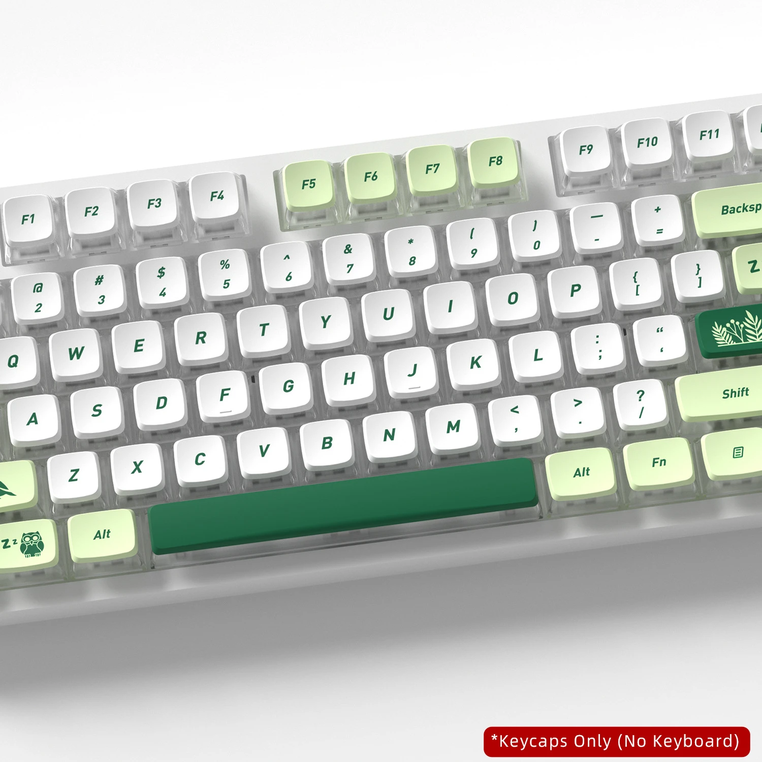 Botanical Garden Four-Sided Backlight Keycaps 132 Keys PBT+PC Material CBSA Profile For MX Switch Mechanical Keyboard Keycaps