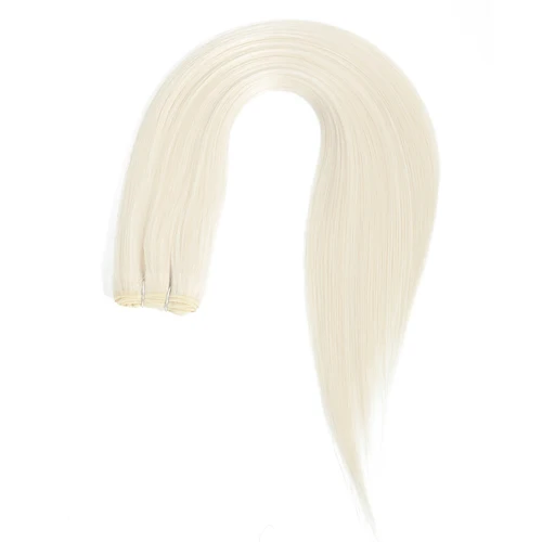 Imagen 2 del producto Mechones de pelo liso de hueso, extensiones de cabello liso de salón, tejido de pelo liso Yaki sintético súper largo de alta temperatura