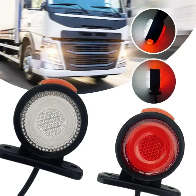 

2PCS RV Sidelight LED Universal Truck Side Marker Light Trailer Turn Signal Clearance Lamps Parking Position Warning Light