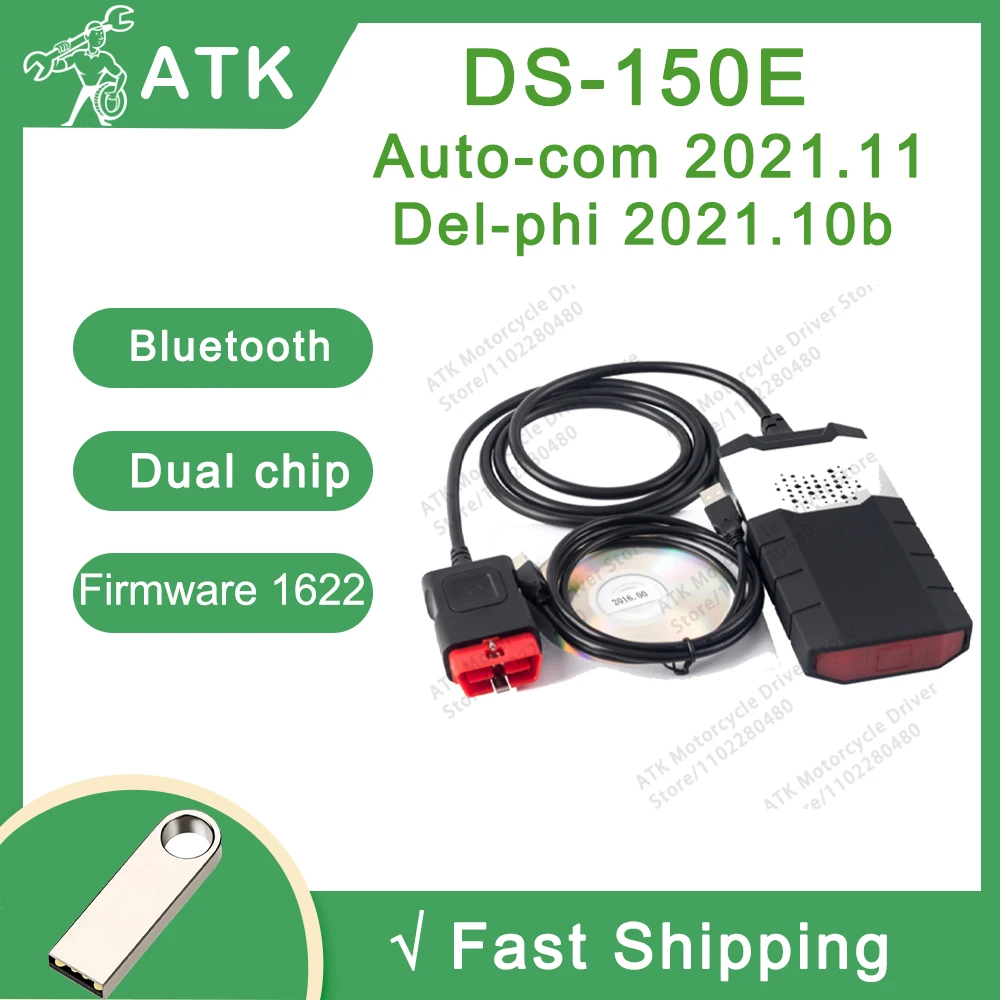 

21 relays Diagnostic tool DS-150E 1622 Del-phis 2021.10b clearing fault codes supports multiple languages for B-M-W