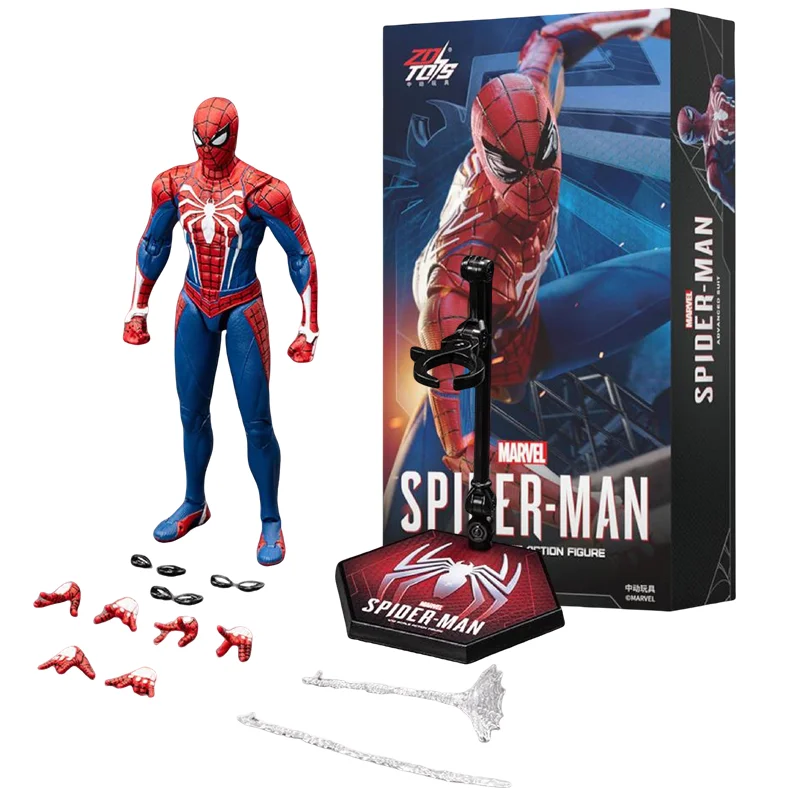 スパイダーマン フィギュア ZDトイ マーベル スパイダーマン アドバンススーツ PS4 スパイダーマン