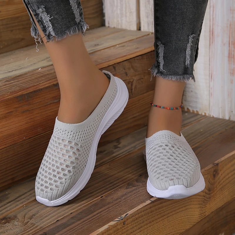 Casual Chunky Female Sneakers Women\'s Shoes Summer 2024 Trend Breathable Mesh Sports Shoes Light Soft Sole For Gym Running Shoes