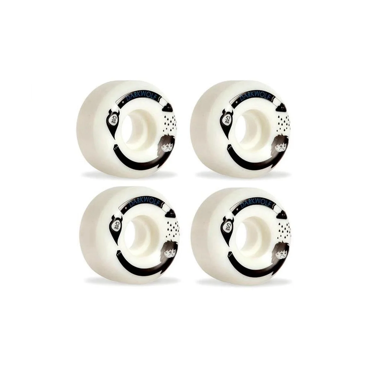 4Pcs [32Mm X 52Mm 102A] Pu Wiel Voor Lange Skateboard Cruiser