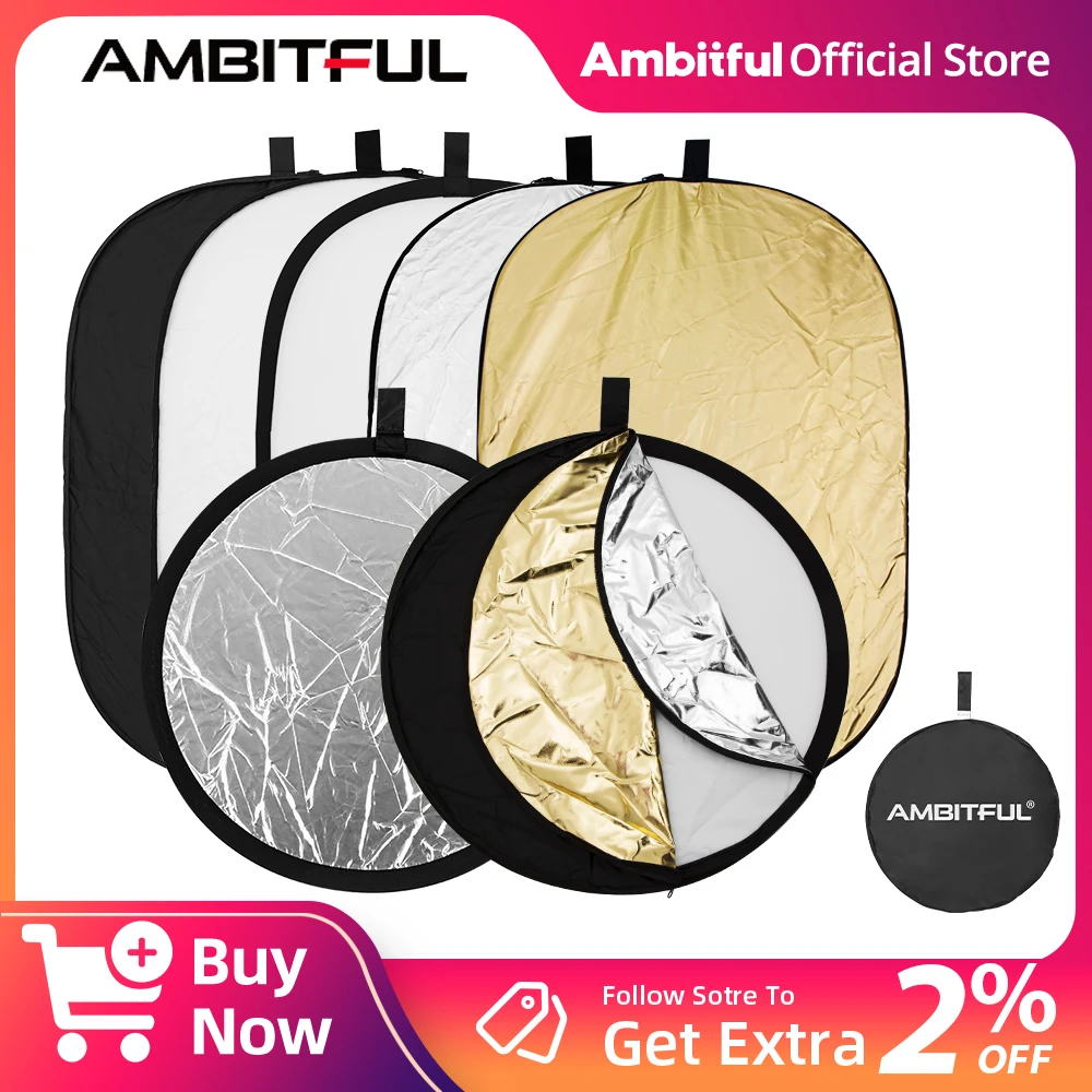 

AMBITFUL Photography 5 in 1 Round Reflectors