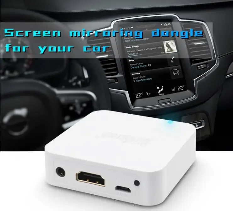 Najnowszy Mirascreen X7 Car TV Stick Wifi Display Mirabox Wireless Airplay Miracast DLNA Mirroring Screen AV Car Monitor Dongle