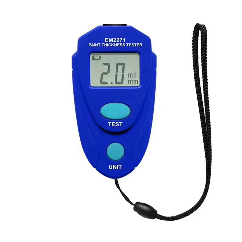 EM2271 Thickness Gauge Digital Mini Automobile Paint Coating Tester Meter LCD Display