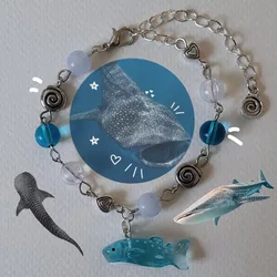 whale shark matching charm bracelets Matching Friendship charm women