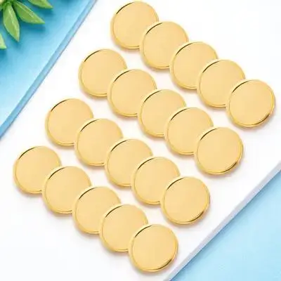 

20pcs Electroplated Hole Discbound Discs Rings 28mm Binder Discs for Notebook DIY Planners Loose Leaf Student Supplies