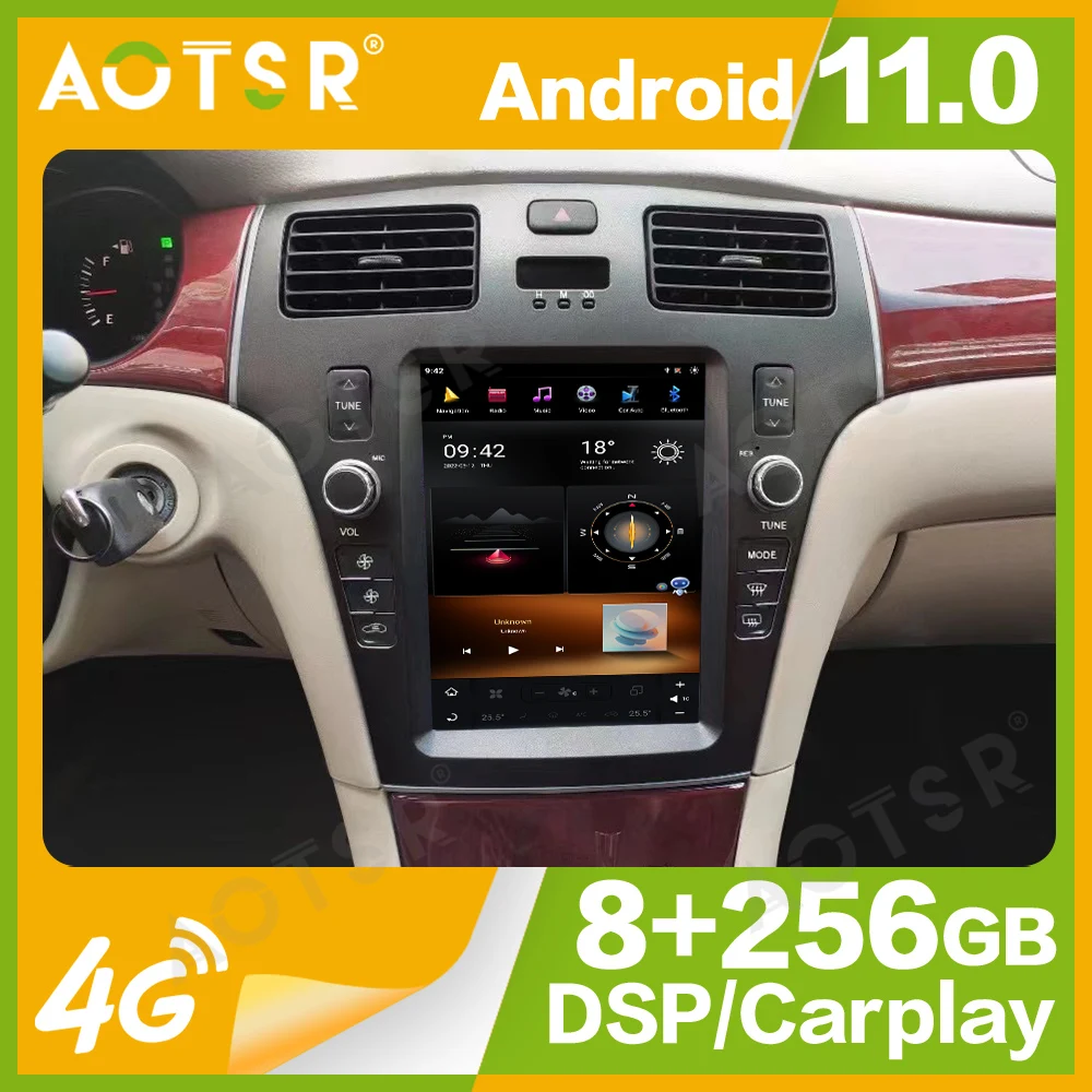 

10.4'' Qualcomm 8 core forTesla For Lexus ES 300 330 2005-2009 Car Radio Multimedia Player Android 11 Auto GPS Navi Carplay Head