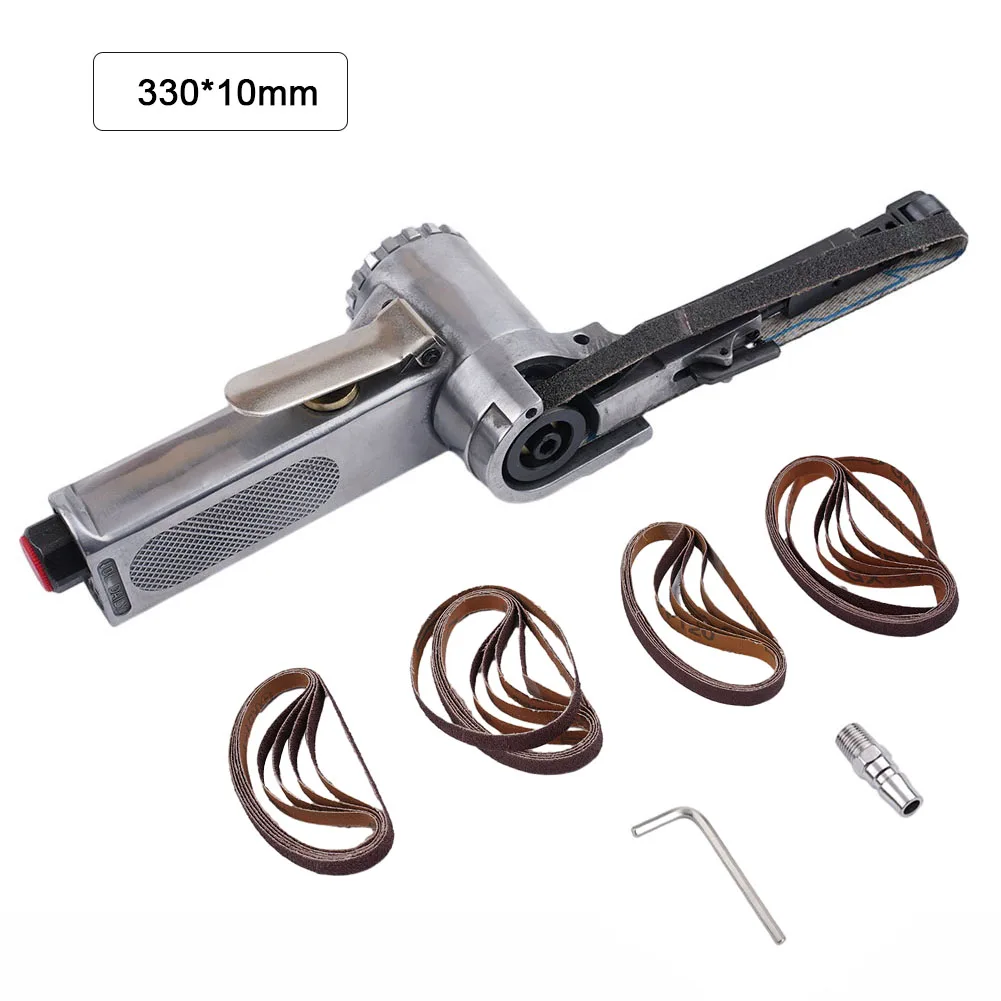 

Mini Air Belt Sander, 3/8 I10x330mm Air Belt Sander Sanding Machine Grindingnch File Belt Sander Air Belt Sander With 25Pcs Belt