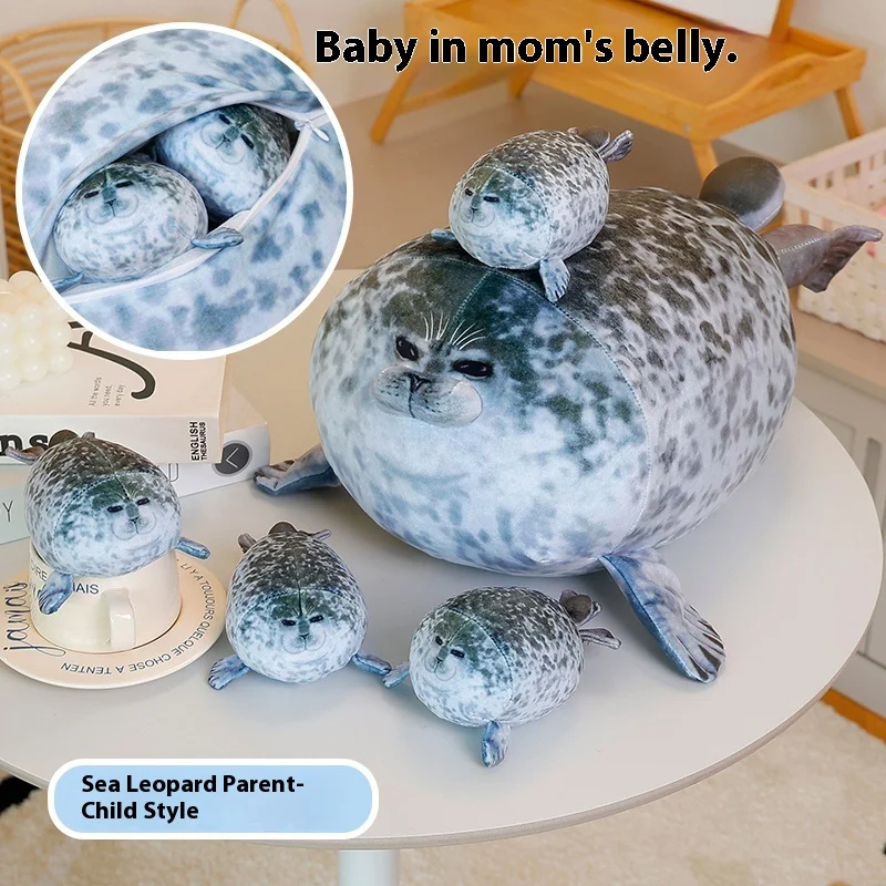 

Реалистичная плюшевая игрушка с тюленкой, милая мягкая кукла для детей, терапевтическая подушка для сна, аквариум, сувенир, подарок на день рождения