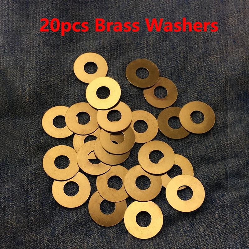 20pcs Fold Knife DIY Make Accessories Brass Washers Gasket for Benchmade Griptilian Mini 555 556 557 Cushion Ring Pad Screw Part