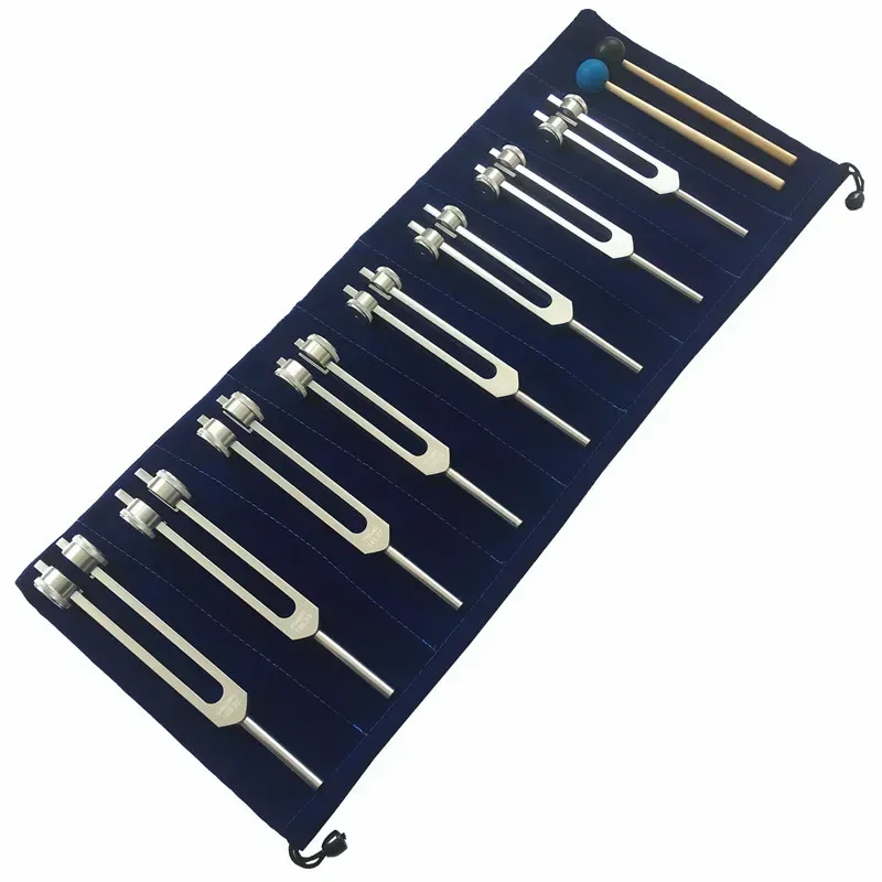 Aluminium Alloy Schumann Resonance Tuning Forks Silver Tuning Fork Sound Healing Professional Percussion Instruments Accessories