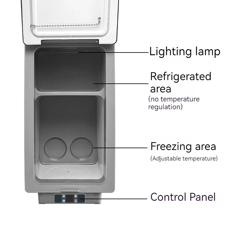 35L 45L 55L Car Refrigerator Mini Fridge Freezer Portable Compressor Cooler 12/24V DC 110-240V Ice Box for Camping