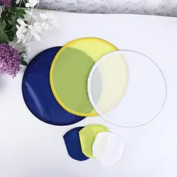 Portable Round Handheld Foldable Dancing Fan Hand Disk Folding Adornment Retro Simple Circular Classic Outdoor Fans with Pocket