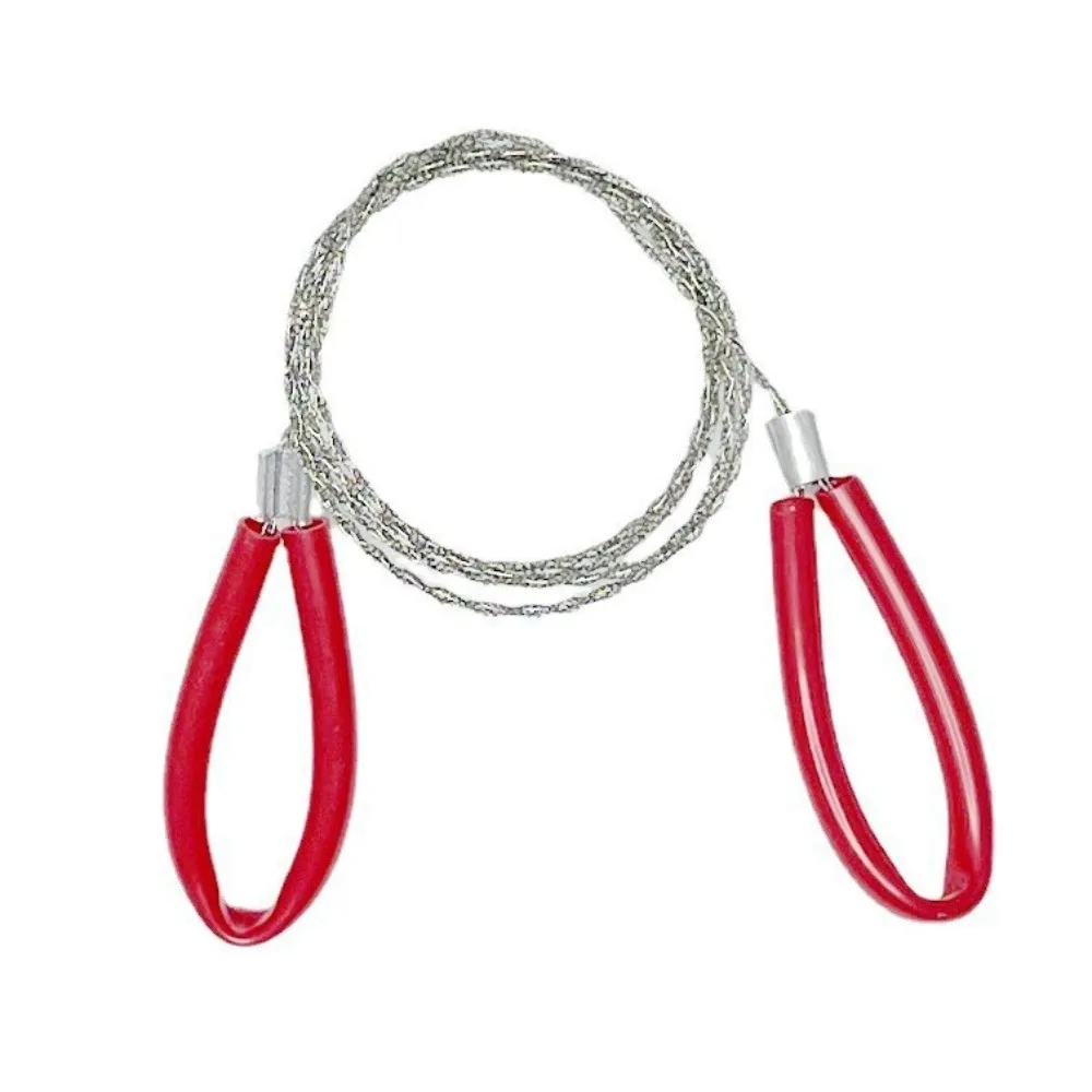 4-strand Stainless Steel Wire Saw Manual Strong Outdoor Camping Survival Tool with Handle Durable Hand Steel Wire Saw
