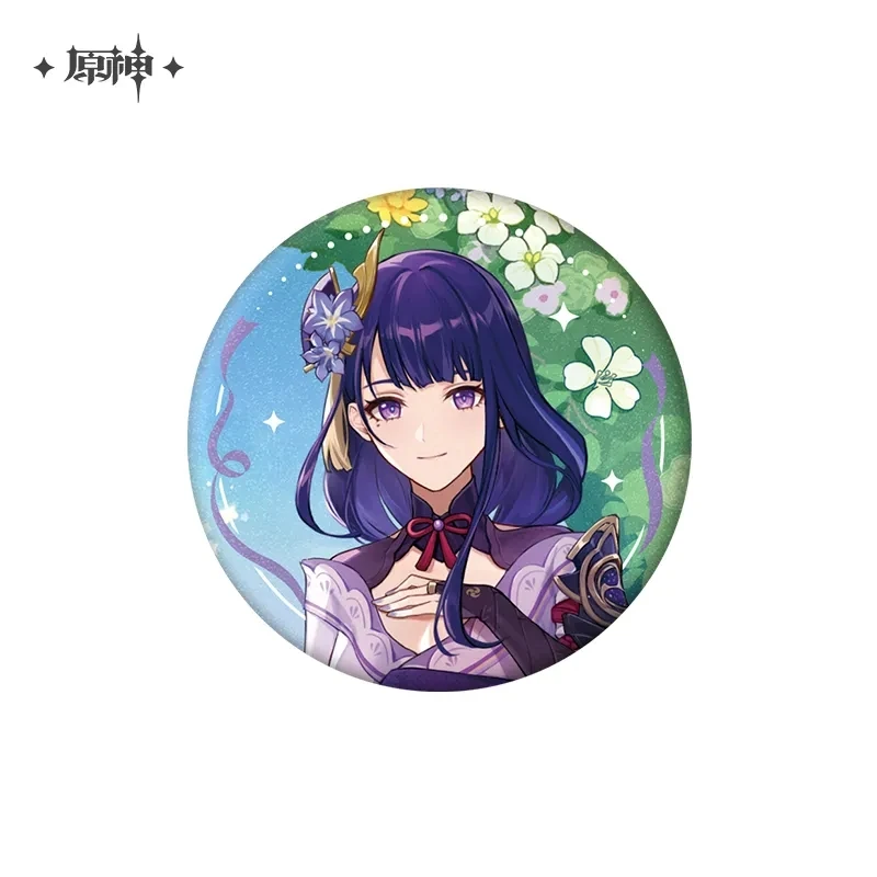 

[Genuine]Game Genshin Impact Anniversary Celebration Series 65mm Tinplate Badge Cosplay Anime Character Fashion Brooch Kids Gift