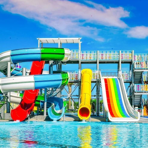 Business Park Amusement Equipment Water Park Slides For Sale Garden Water Play Area Slide