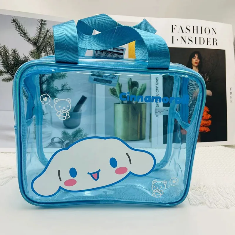 Sanrio Hello Kitty Y2K Clear Makeup Bag  Organizer Hand Water Proof Cosmetic Bag Large Capacity Wash  Hands Toiletry Bag