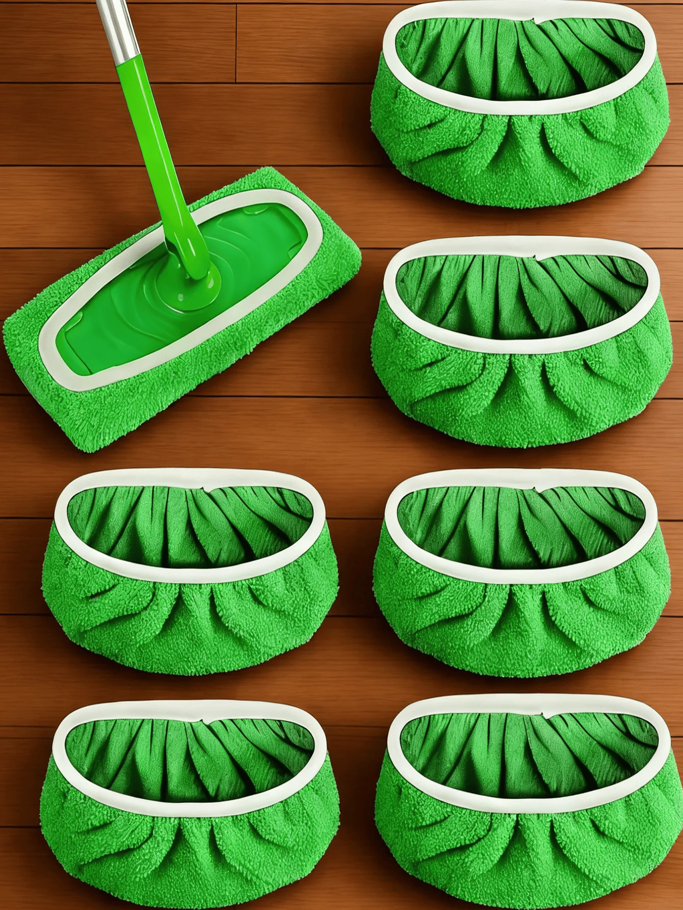 

2/4/6 шт. многоразовые сменные насадки для швабры, супервпитывающие и прочные, подходят для сухой и влажной уборки, быстросохнущие, не оставляют пятен.