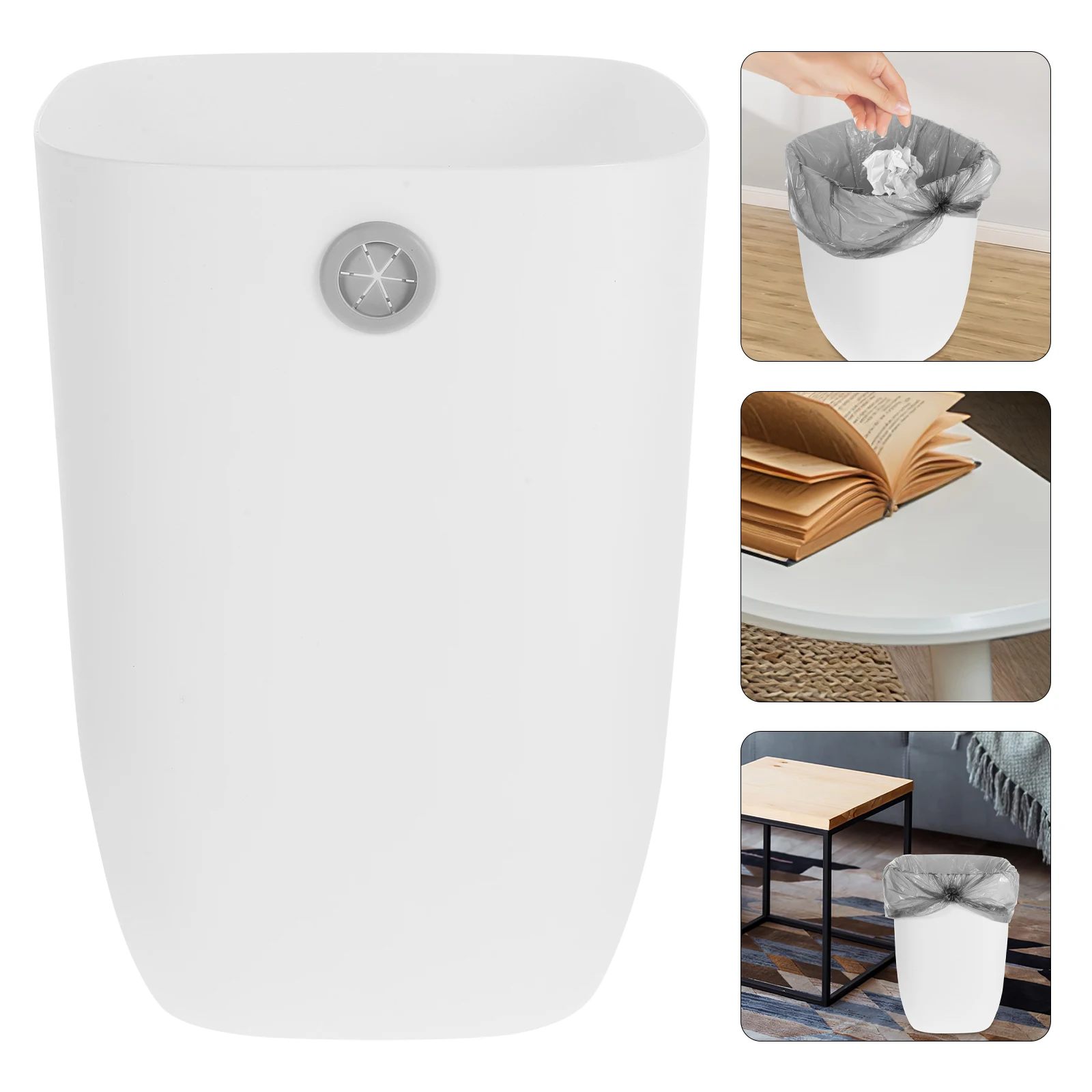 

Large Trash Can Kitchen Rubbish Bin Trashcan for Room Pp Garbage Waste Basket Container Office