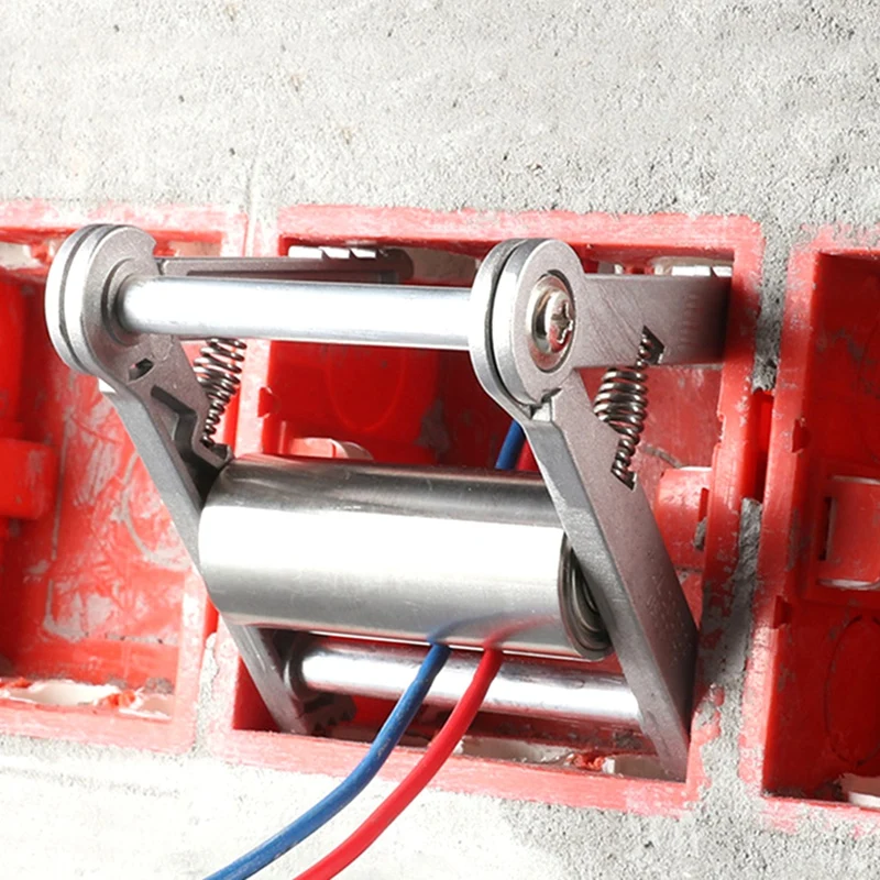 Wire Threading Aid With Pulley Cable Puller Aid Electrician Universal Conduit Cable Reel Roller Box Durable Easy To Use