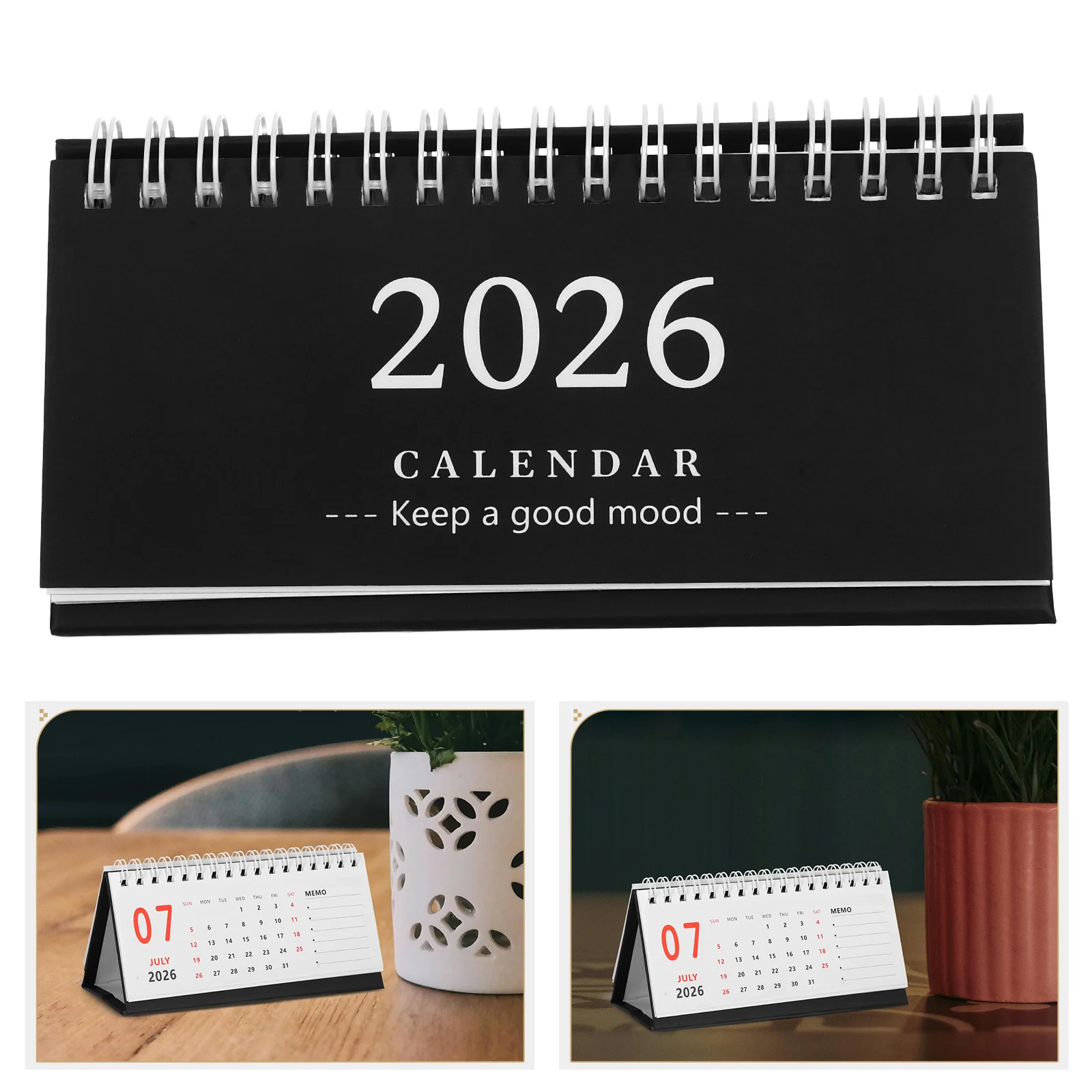 

Mini Desktop 2025-2026 18 Month Standing Flip Planner Small Wall Mountable For Office Home School Date Organizer 2026 Desktop